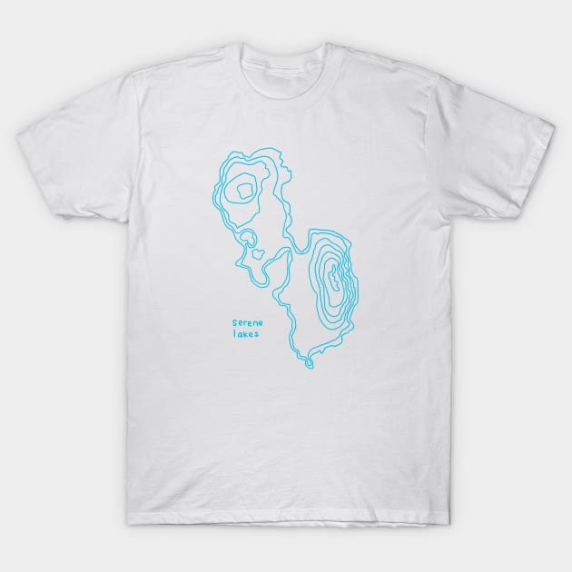 Serene Lakes V1 T-Shirt by simplistictees